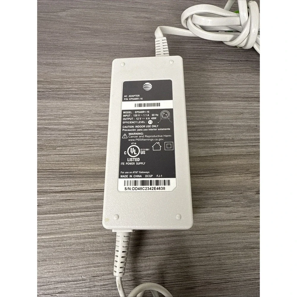 Genuine 48W DIRECTV AT&T AC DC Adapter 12V‎ 4.0A EPS48R1-16 OEM